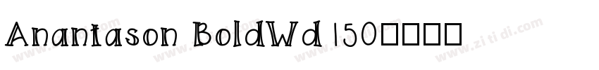 Anantason BoldWd150字体转换